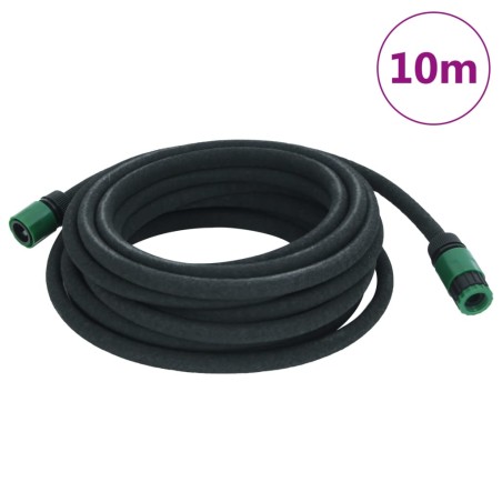 Mangueira para rega gota-a-gota de jardim 10 m borracha preto