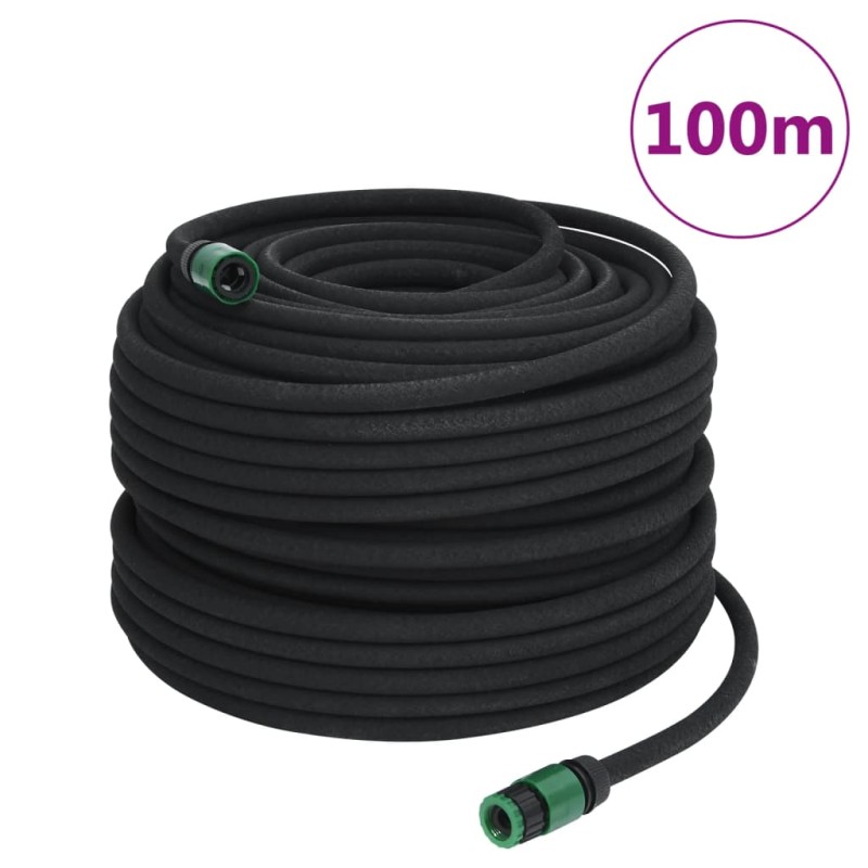 Mangueira para rega gota-a-gota de jardim 100 m borracha preto-Mangueiras de jardim-Home Retail