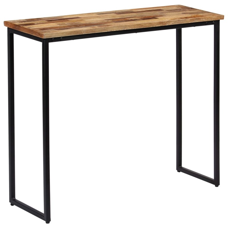 Mesa consola em teca reciclada maciça 90x30x76 cm-Mesas de apoio-Home Retail