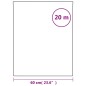 Película janela estática 60x2000cm PVC cinza transparente fosco