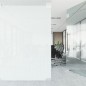 Película janela estática 60x500cm PVC branco transparente fosco