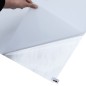 Película janela estática 45x1000 cm PVC branco transpar. fosco