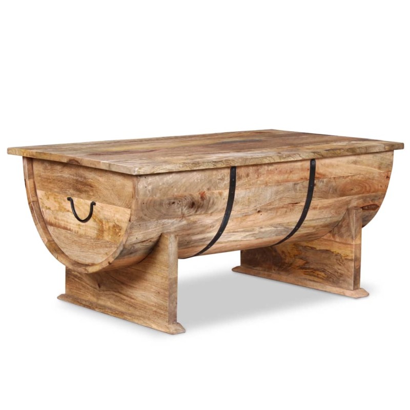 Mesa de centro madeira de mangueira maciça 88x50x40 cm-Mesas de centro-Home Retail