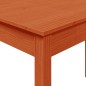 Mesa de jantar 110x55x75cm madeira de pinho maciça castanho mel