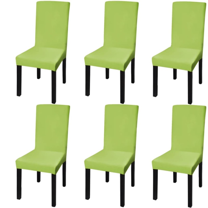 Capa extensível para cadeiras, 6 pcs, verde-Capas de sofás-Home Retail