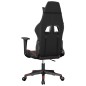 Cadeira gaming massagens couro artificial preto e vermelho