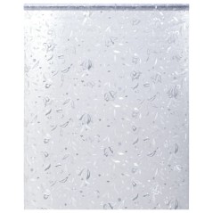 Película para janela fosca 90x500 cm PVC padrão de flores