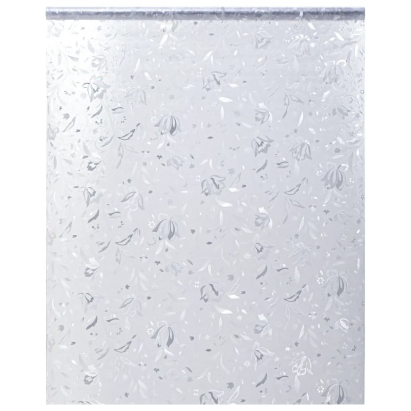 Película para janela fosca 90x500 cm PVC padrão de flores-Películas para janelas-Home Retail