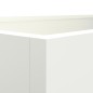 Vaso/floreira 62x40x39 cm aço laminado a frio branco