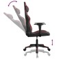 Cadeira gaming massagens couro artificial preto/vermelho tinto