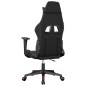 Cadeira gaming massagens couro artificial preto/vermelho tinto