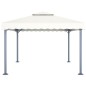 Gazebo 400x300 cm alumínio creme