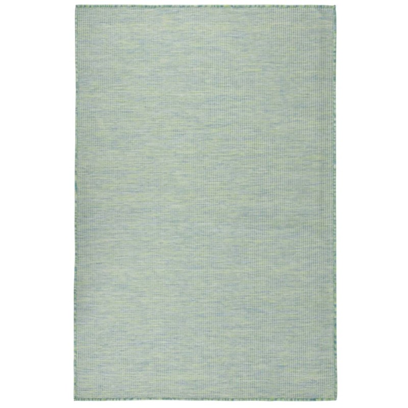 Tapete de tecido plano para exterior 120x170 cm turquesa-Tapetes-Home Retail