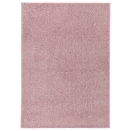 Tapete de pelo curto 240x340 cm rosa