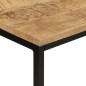 Mesa consola 110x30x75 cm madeira mangueira áspera maciça/ferro