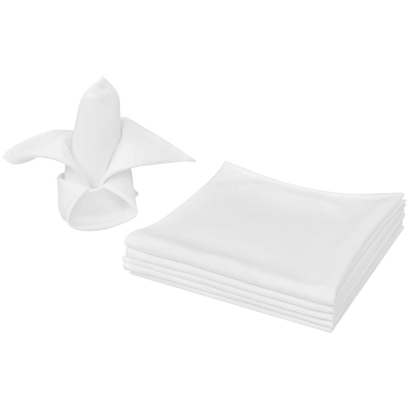 Guardanapos de jantar 25 pcs 50 x 50 cm branco-Guardanapos de pano-Home Retail