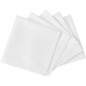 Guardanapos de jantar 25 pcs 50 x 50 cm branco