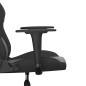 Cadeira gaming de massagens couro artificial preto