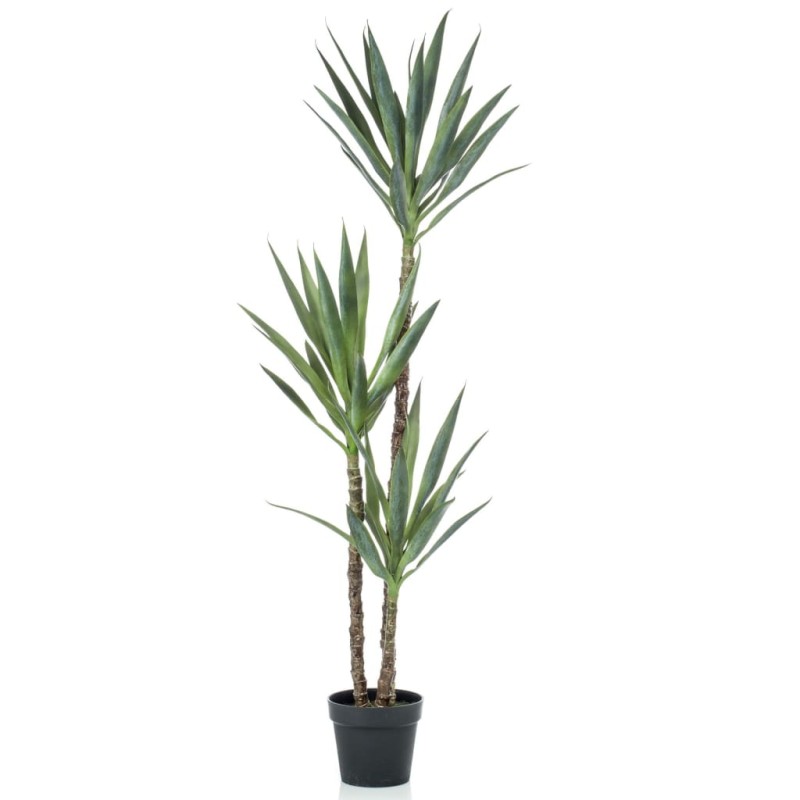 Emerald Yucca artificial em vaso 150 cm-Flores sintéticas-Home Retail