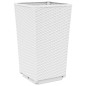 Vasos/floreiras 4 pcs 32,5x32,5x57 cm PP branco