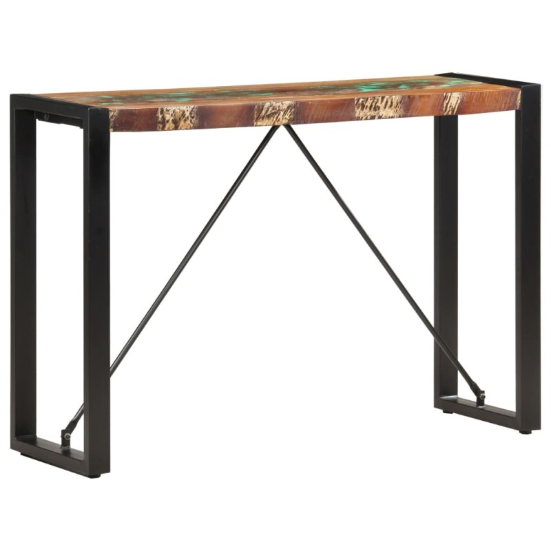 Mesa consola 110x35x76 cm madeira recuperada maciça-Mesas de apoio-Home Retail