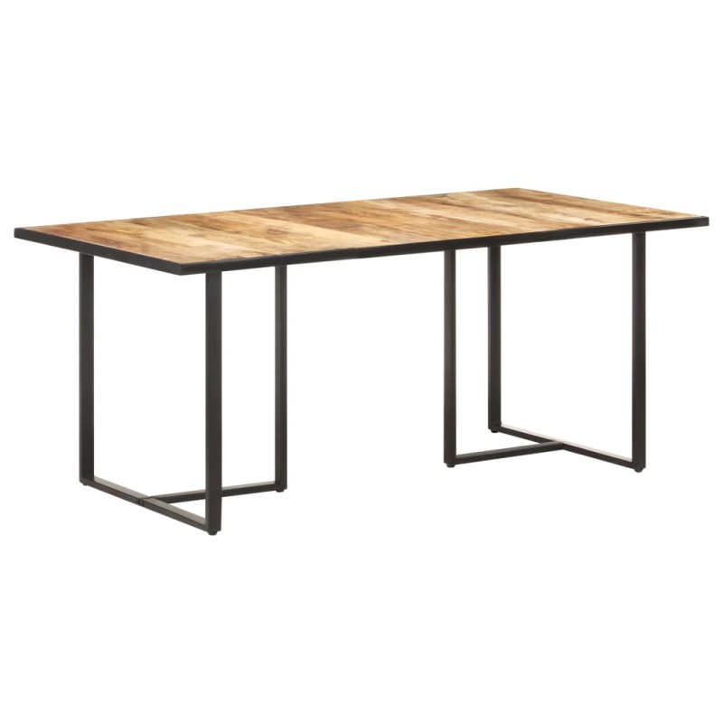 Mesa de jantar 180 cm madeira de mangueira áspera-Mesas de cozinha e de sala de jantar-Home Retail