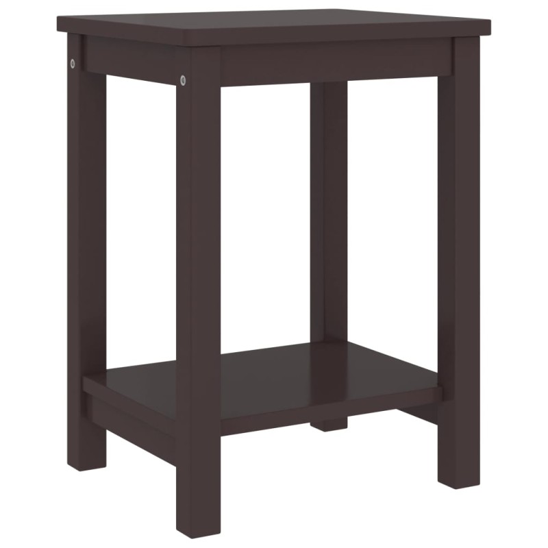 Mesa de cabeceira 35x30x47 cm pinho maciço castanho-escuro-Mesas-de-cabeceira-Home Retail