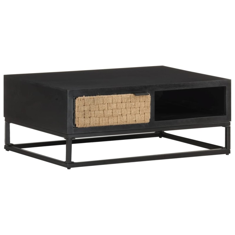 Mesa de centro 90x60x35 cm madeira de mangueira maciça-Mesas de centro-Home Retail