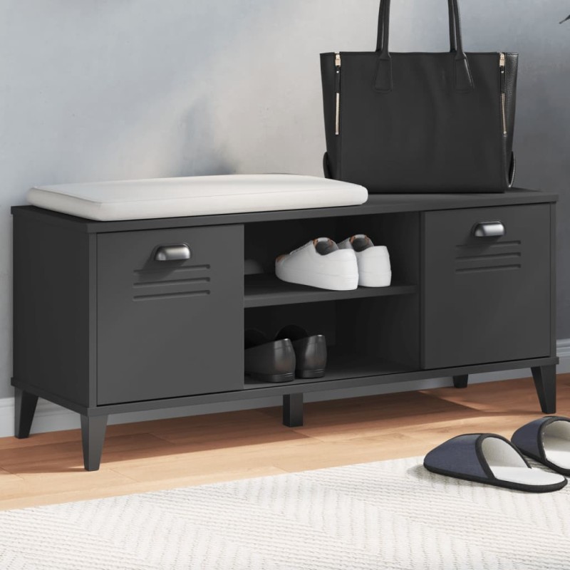 Sapateira VIKEN 106x35x45 cm derivados de madeira preto-Sapateiras e organizadores-Home Retail