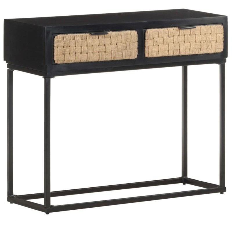 Mesa consola 90x35x76 cm madeira de mangueira maciça-Mesas de apoio-Home Retail