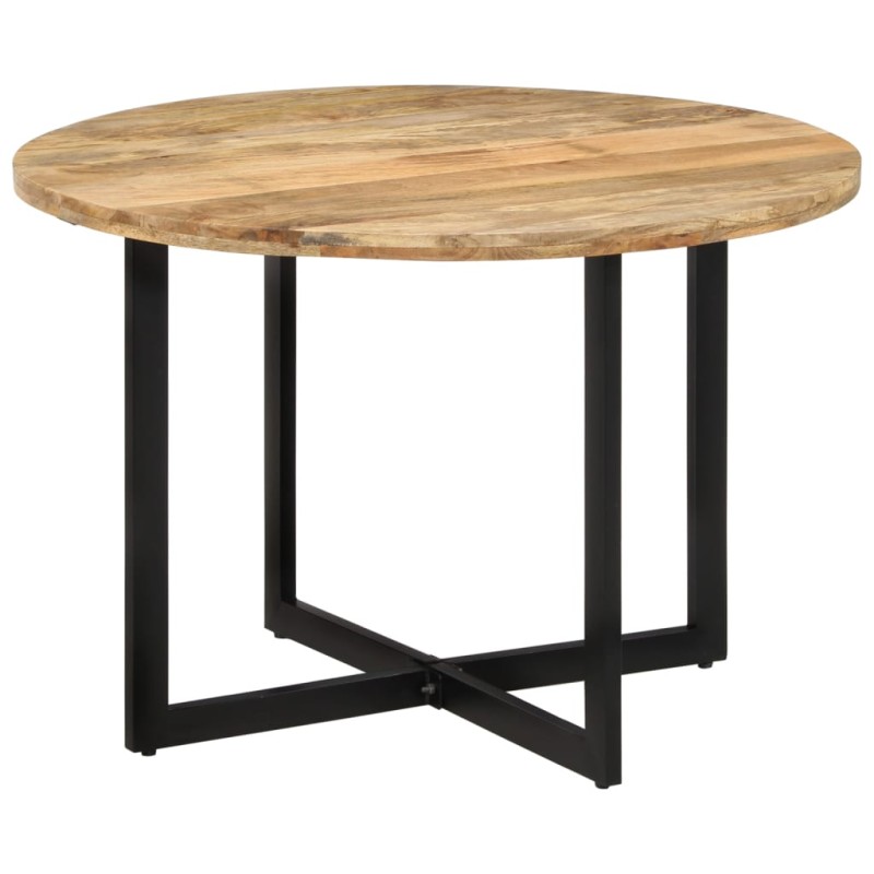 Mesa de jantar 110x75 cm madeira de mangueira maciça-Mesas de cozinha e de sala de jantar-Home Retail