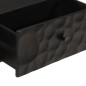 Mesa consola 90x30x76 cm mangueira maciça e ferro preto