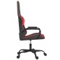 Cadeira de gaming couro artificial preto e vermelho