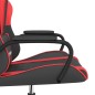 Cadeira de gaming couro artificial preto e vermelho