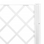 Vaso/floreira de jardim c/ treliça 160x120x142 cm PP branco