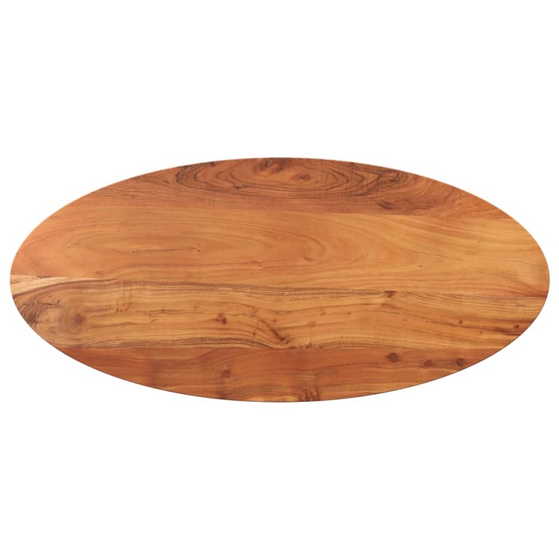 Tampo de mesa oval 120x50x2,5 cm madeira de acácia maciça-Tampos de mesa-Home Retail