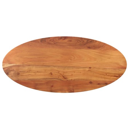 Tampo de mesa oval 120x60x2,5 cm madeira de acácia maciça