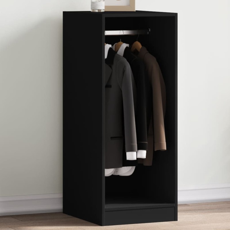 Roupeiro 48x41x102 cm derivados de madeira preto-Cabides para vestidos-Home Retail