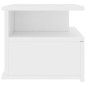 Mesa de cabeceira suspensa 40x31x27 cm contraplacado branco