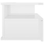 Mesa de cabeceira suspensa 2 pcs 40x31x27 cm branco brilhante