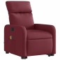 Poltrona de massagens reclin. elevatória tecido vermelho tinto