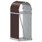 Suporte de lenha 40x45x100 cm aço galvanizado castanho