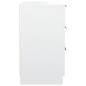 Mesa de cabeceira 40x36x65 cm branco