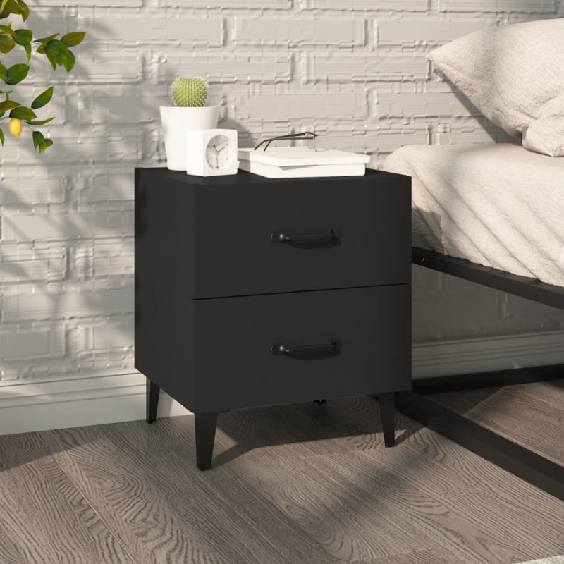 Mesa de cabeceira 40x35x47,5 cm preto-Mesas-de-cabeceira-Home Retail