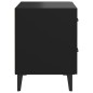 Mesa de cabeceira 40x35x47,5 cm preto