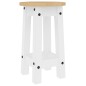 3 pcs conjunto de bar pinho maciço branco