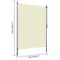 Estore de rolo para exterior 150x270 cm creme