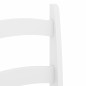 Cadeiras de jantar 2 pcs 40x46x99 cm pinho maciço branco