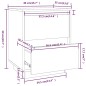 Mesas de cabeceira 2 pcs 40x35x50 cm madeira de pinho maciça