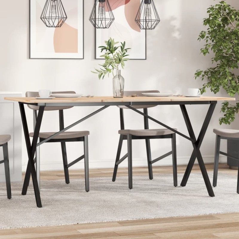 Pernas para mesa de jantar estrutura em X ferro fundido-Pernas de mesa-Home Retail